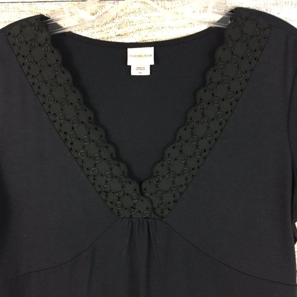 Covington Eyelet Lace Detail Pullover Top - Picture 3 of 10